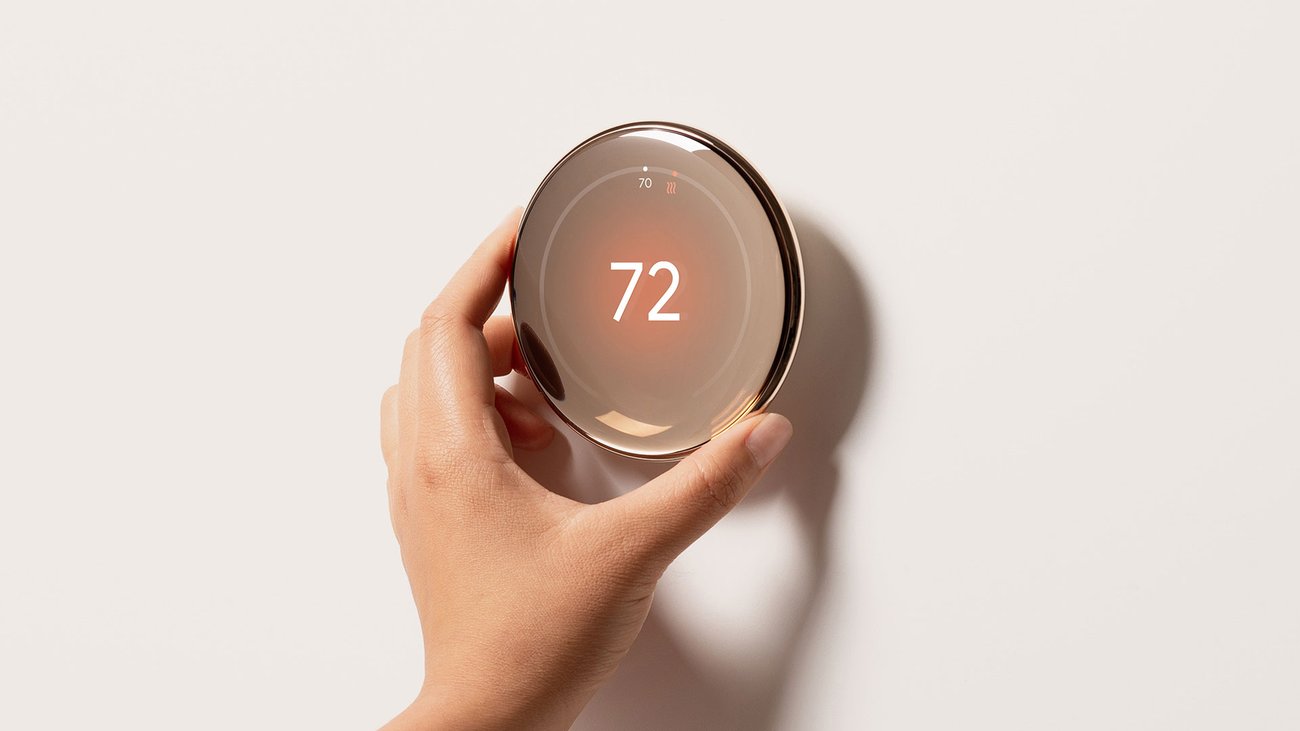 Google Nest Learning Thermostat in a modern home